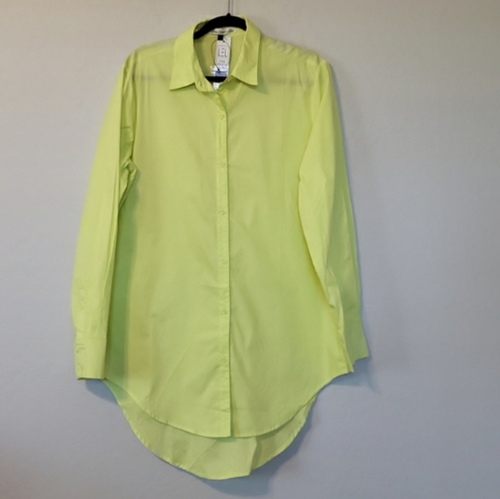 Long Elegant Legs Boyfriend Button Down Shirt Longer in back Plus Size Curvy XXL